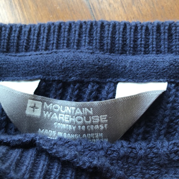 Women’s Cotton Knit Sweater Nautical stipe - Picture 2 of 5